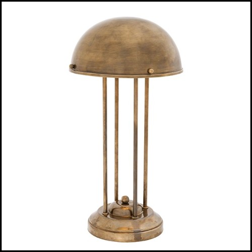 Lampe avec structure en laiton finition vintage 24-Livre