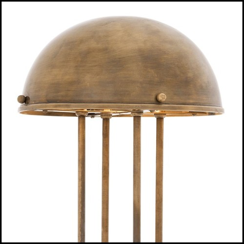Lampe avec structure en laiton finition vintage 24-Livre
