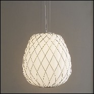 Suspension avec structure en métal nickelé finition gold 40-Baloon