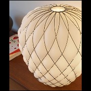 Lampe avec structure en métal nickelé finition gold 40-Baloon