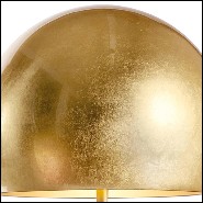Lampe avec base en fer et abat-jour en aluminium 107-Dome Gold Leaf