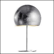 Lampe avec base en fer et abat-jour en aluminium 107-Dome Gold Leaf