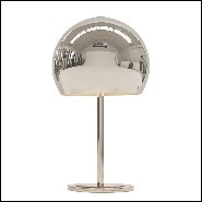 Lampe avec base en fer et abat-jour en aluminium 107-Dome Gold Leaf