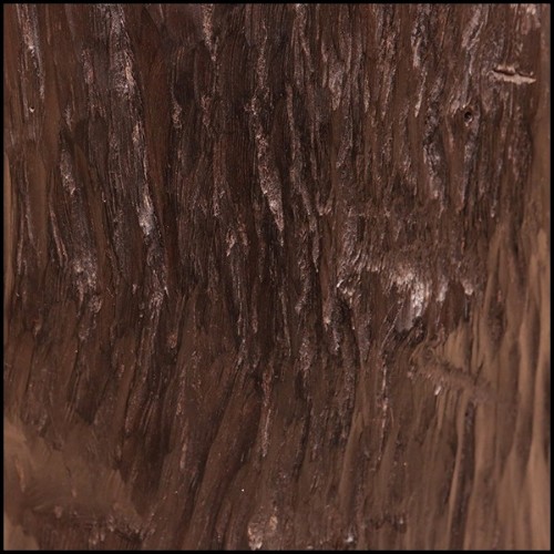 Tabouret en ébène massif naturel PC-Ebony B