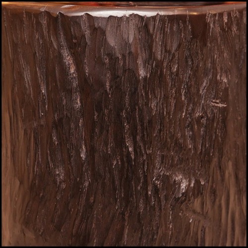 Tabouret en ébène massif naturel PC-Ebony B