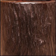 Stool in natural solid ebony wood PC-Ebony B