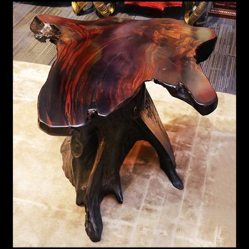 Side Table in natural solid ebony wood PC-Ebony Massive