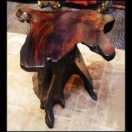 Table d'appoint en ébène massif naturel PC-Ebony Massive