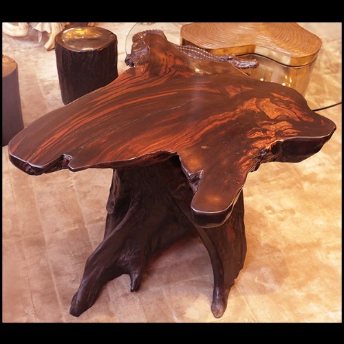 Table d'appoint en ébène massif naturel PC-Ebony Massive