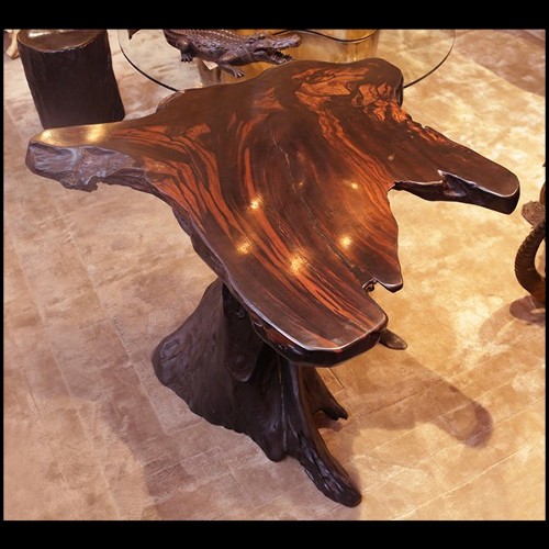 Side Table in natural solid ebony wood PC-Ebony Massive