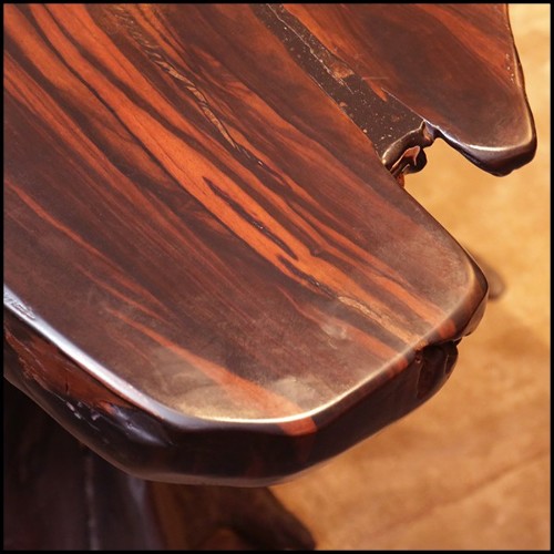 Side Table in natural solid ebony wood PC-Ebony Massive