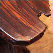 Side Table in natural solid ebony wood PC-Ebony Massive