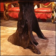 Side Table in natural solid ebony wood PC-Ebony Massive