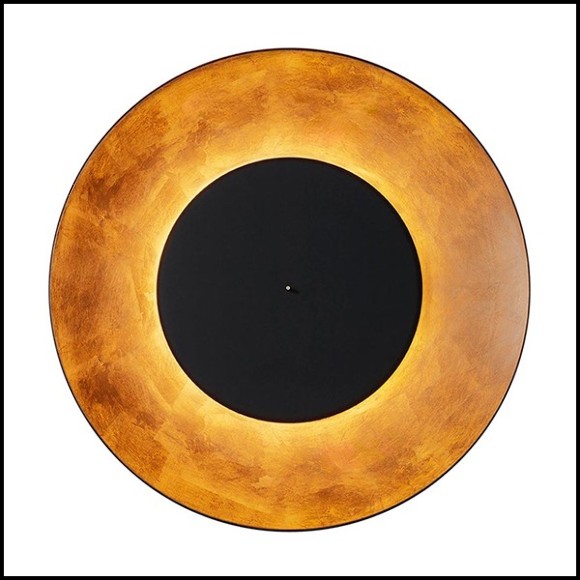 Applique avec structure en métal finition noir et avec disque avant 40-Moon