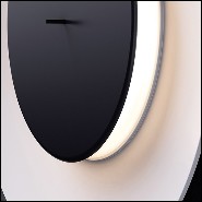 Applique avec structure en métal finition noir et avec disque avant 40-Moon