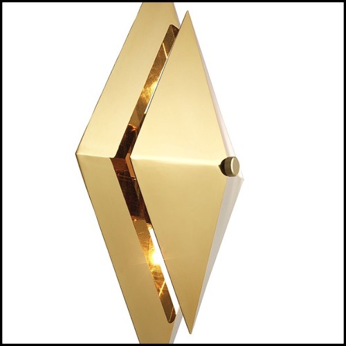 Wall Lamp with structure in gold finish 24-Augusta Gold