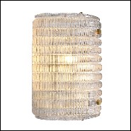 Wall Lamp with structure in brass in antique finish 24-Elix