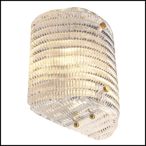 Applique avec structure en laiton finition antique 24-Elix