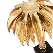Table Lamp in solid brass in polished finish 24-Brass Palms