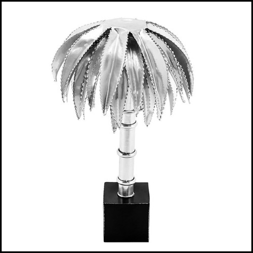 Table Lamp in solid brass in polished finish 24-Brass Palms