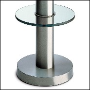Table d'appoint avec structure en métal finition matte 40-Double Rings