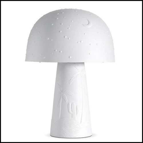 Lampe en porcelaine blanche 172-Desert White