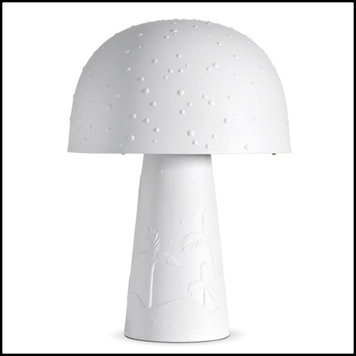 Table Lamp in white porcelain 172-Desert White