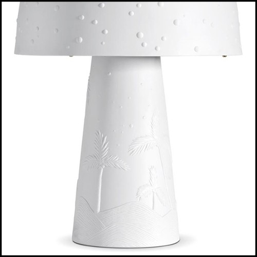 Table Lamp in white porcelain 172-Desert White