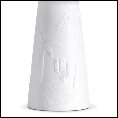 Table Lamp in white porcelain 172-Desert White
