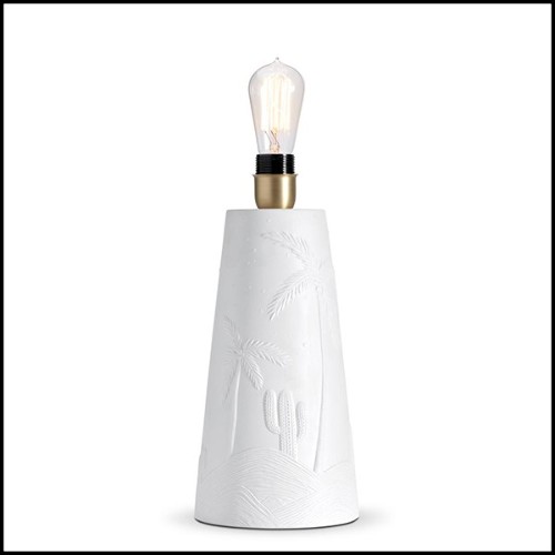 Table Lamp in white porcelain 172-Desert White