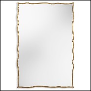 Miroir avec cadre en bois massif sculpté à la main 119-Frontier