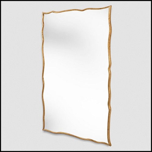 Miroir avec cadre en bois massif sculpté à la main 119-Frontier