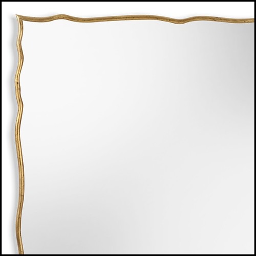 Mirror with hand carved solid wood frame 119-Frontier