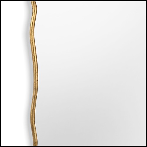 Miroir avec cadre en bois massif sculpté à la main 119-Frontier