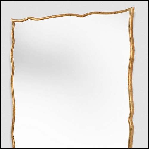 Miroir avec cadre en bois massif sculpté à la main 119-Frontier