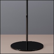 Lampadaire avec base en métal finition black chromed 40-Sober Shade