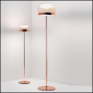 Lampadaire avec base en métal finition black chromed 40-Sober Shade