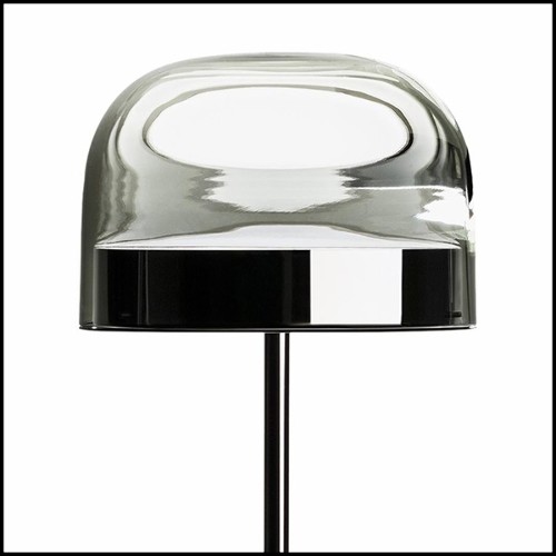 Lampe avec base en métal finition black chromed 40-Sober Shade