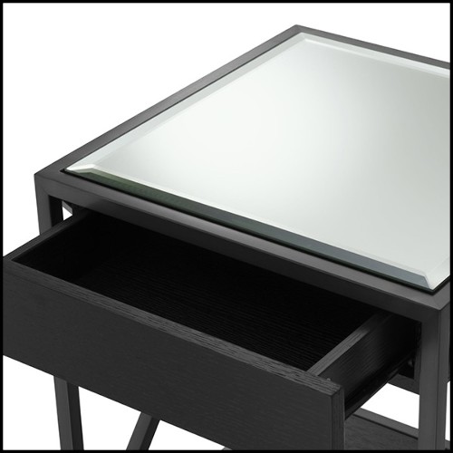 Table d'appoint en acier inoxydable finition bronze 24-Beverly Hills Bronze