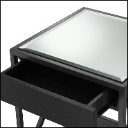 Side Table in stainless steel in bronze finish 24-Beverly Hills Bronze