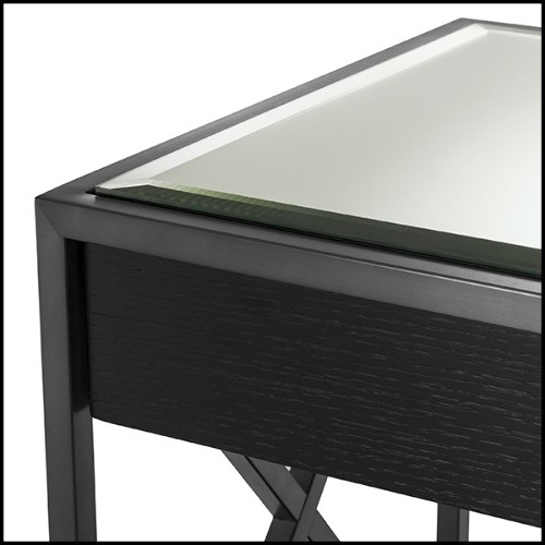 Side Table in stainless steel in bronze finish 24-Beverly Hills Bronze