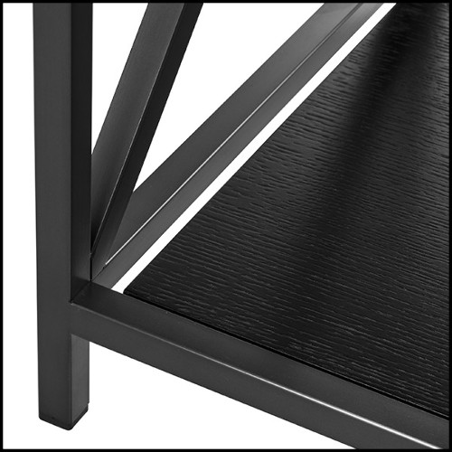 Table d'appoint en acier inoxydable finition bronze 24-Beverly Hills Bronze
