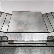 Console in solid wood and antique mirrored glass 182-Antique Moon