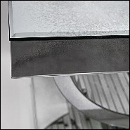 Console in solid wood and antique mirrored glass 182-Antique Moon