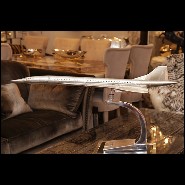 Maquette couvert avec feuille d'aluminium rivetée 133-Concorde Supersonic