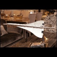 Maquette couvert avec feuille d'aluminium rivetée 133-Concorde Supersonic
