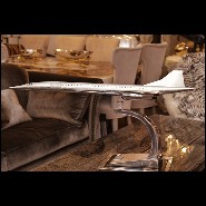 Maquette couvert avec feuille d'aluminium rivetée 133-Concorde Supersonic