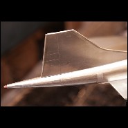 Model covered with riveted aluminium foil 133-Concorde Supersonic