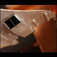 Maquette couvert avec feuille d'aluminium rivetée 133-Concorde Supersonic