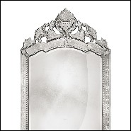 Mirror in solid wood and bevelled antique mirrored glass 182-Lily